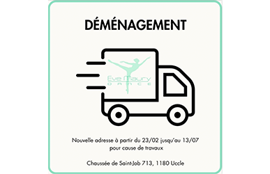 Nouvelle adresse pour cause de travaux